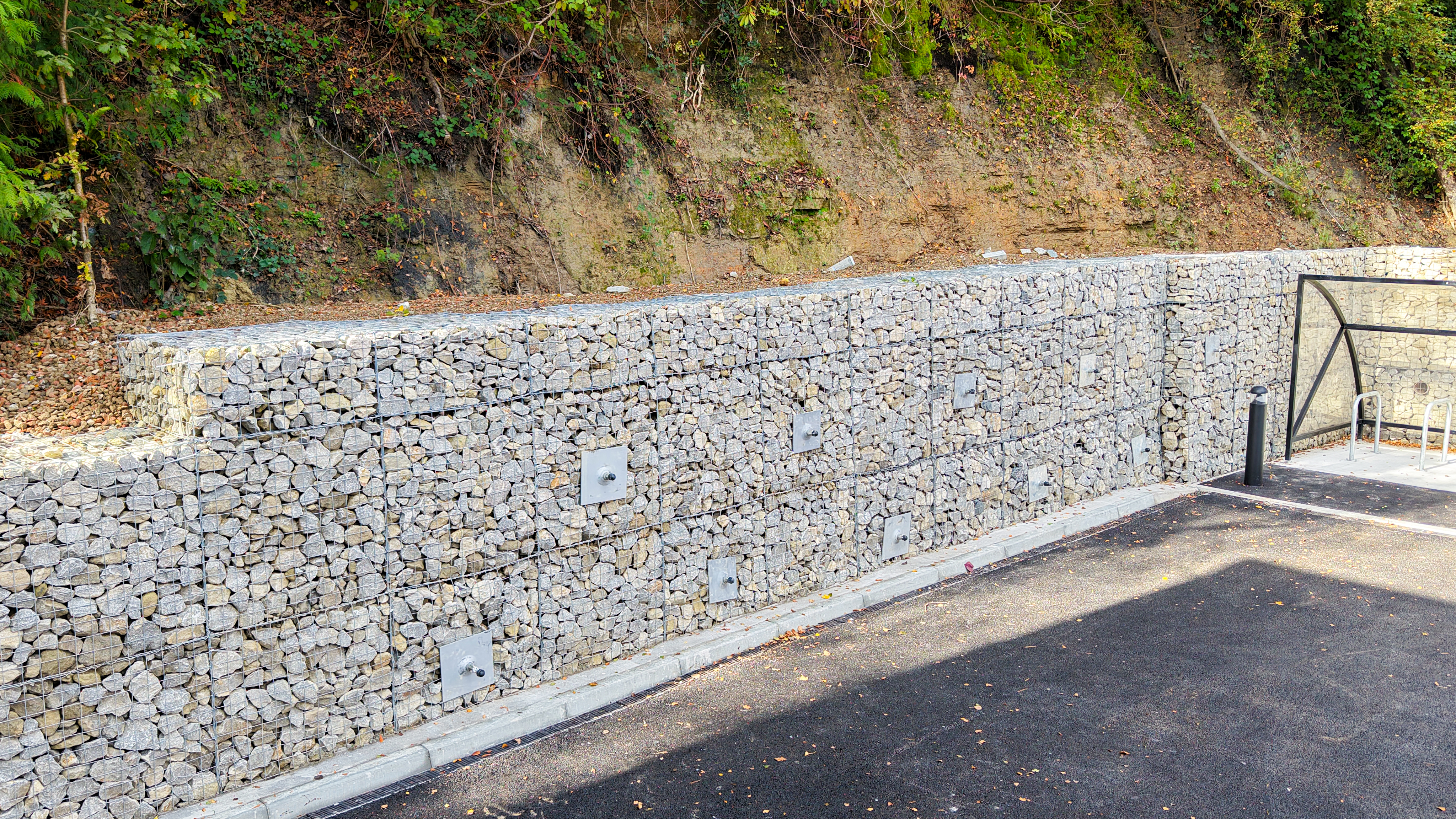 Retaining Gabion Wall, Wealden Business Centre