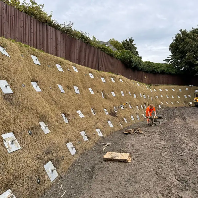 Slope Stabilisation - Watling Close, Blackburn