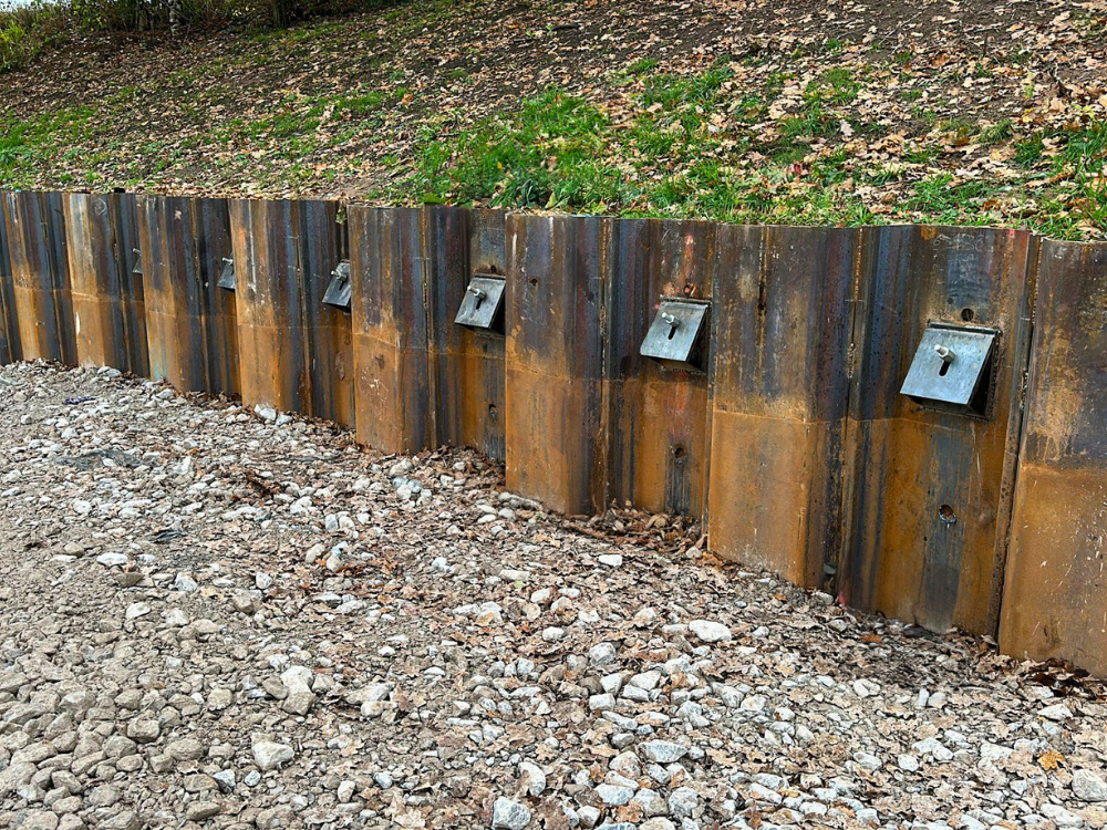 Slope Stabilisation, Sheet Piling