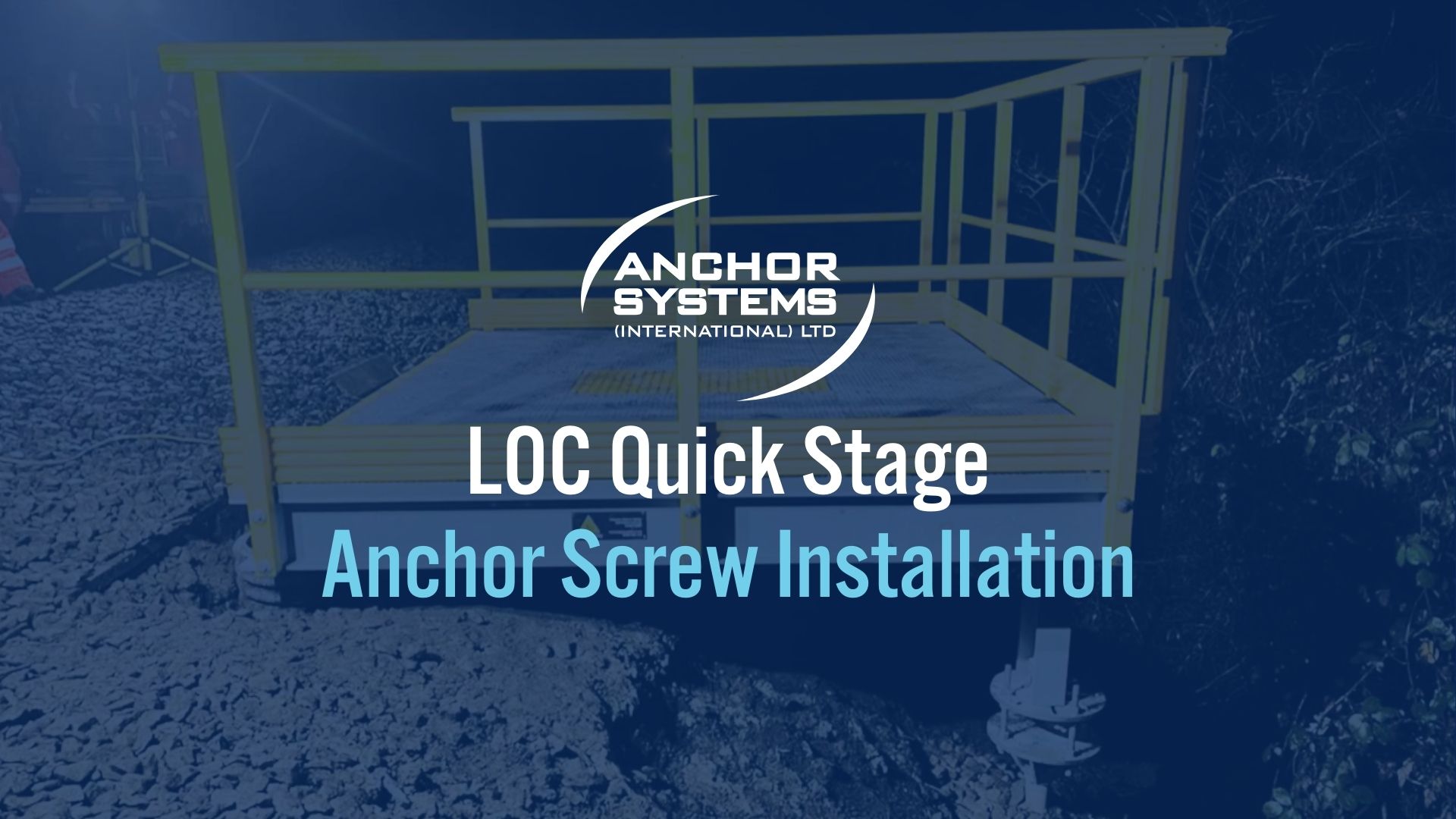 LOC Quick Stage - Anchor Screw Installation