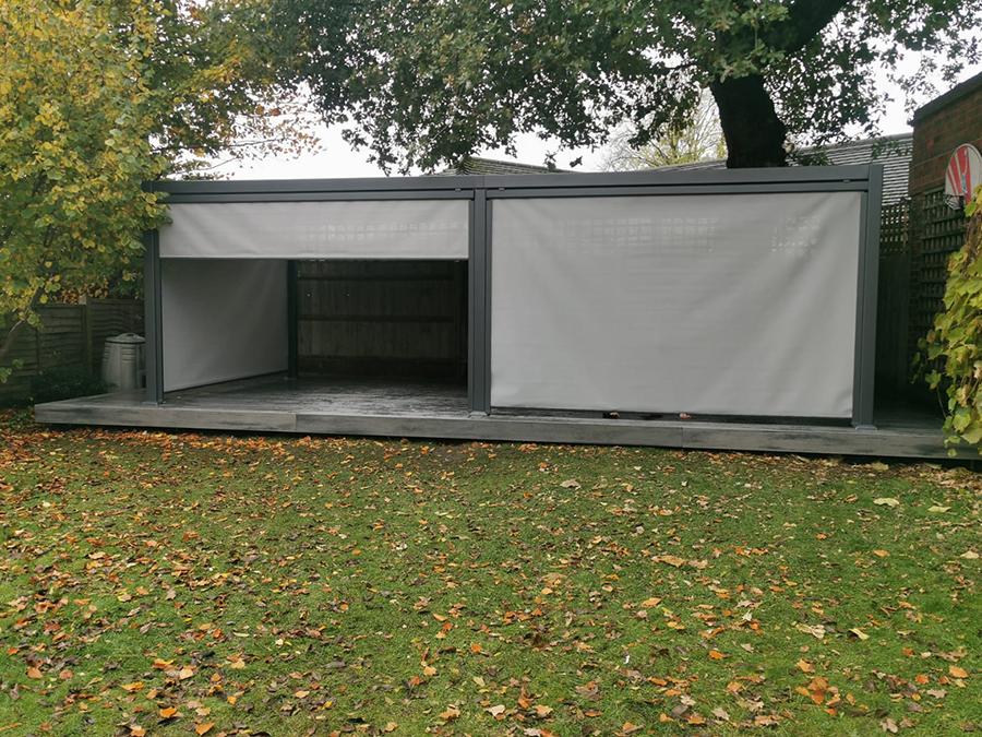 Decking With Steel Frame Cover