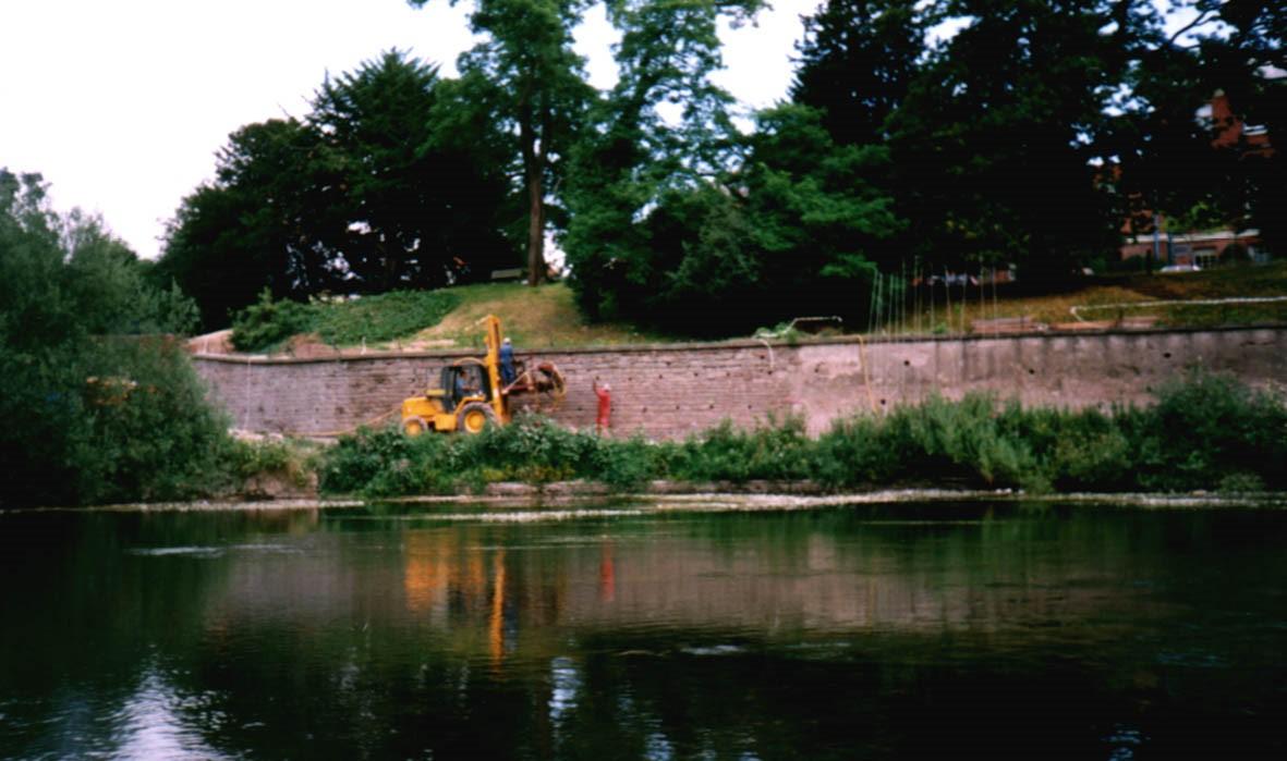 Retaining Wall Stabilisation Hereford General Hospital