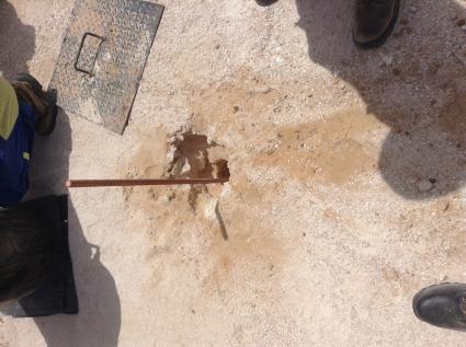 Copper Earthing Rod Theft Prevention