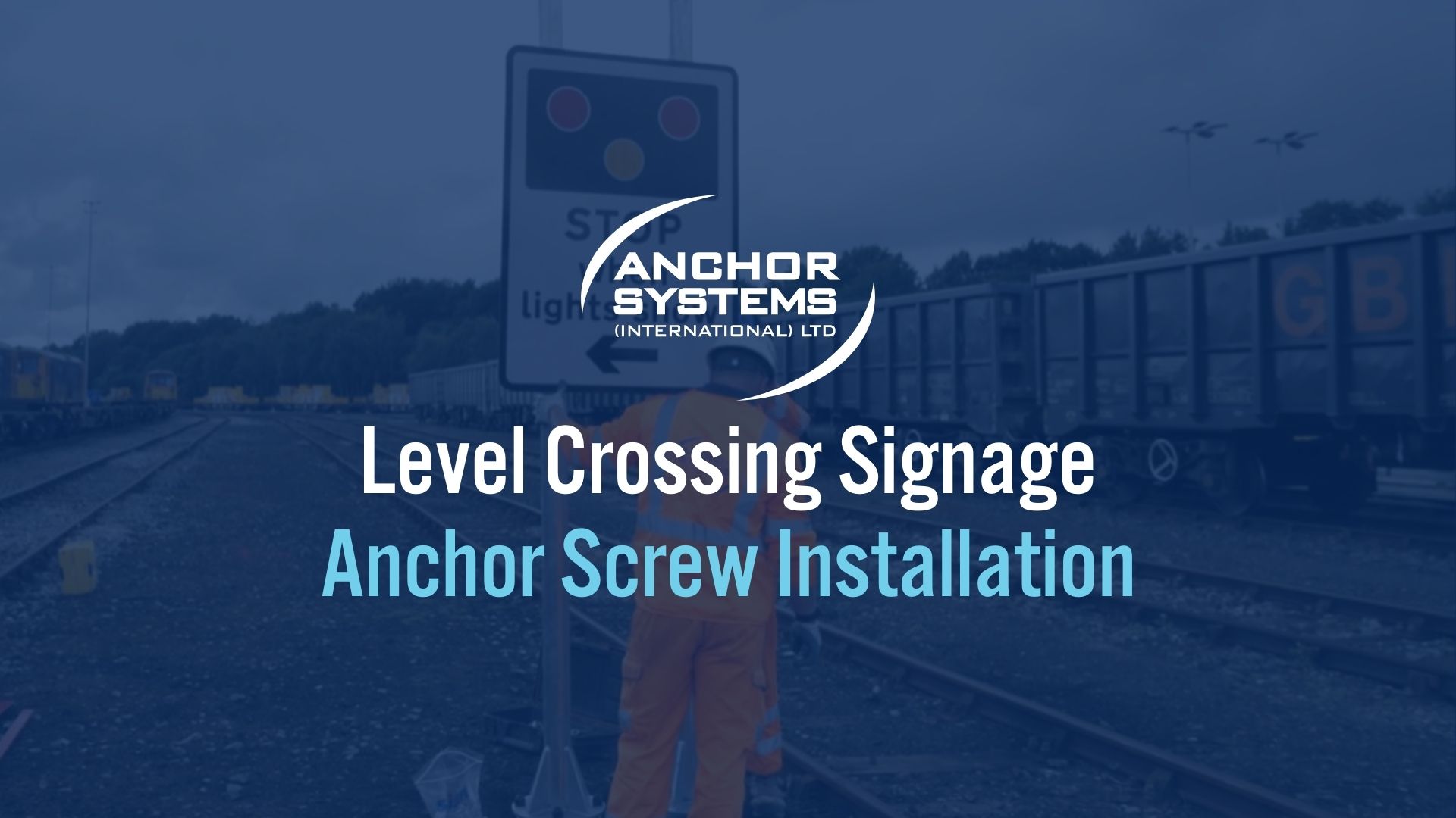 Level Crossing Signage - Anchor Screw Installation