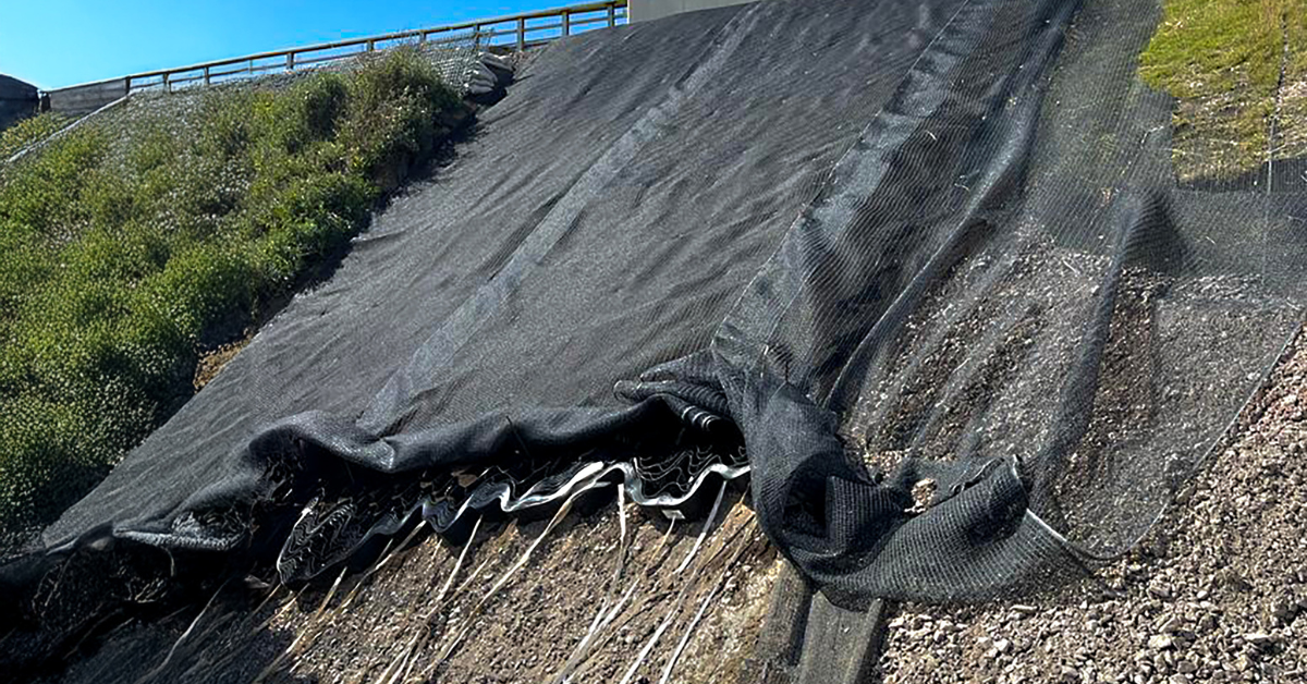 Geocell Reinforcement for Slope Stability at Kings Dyke