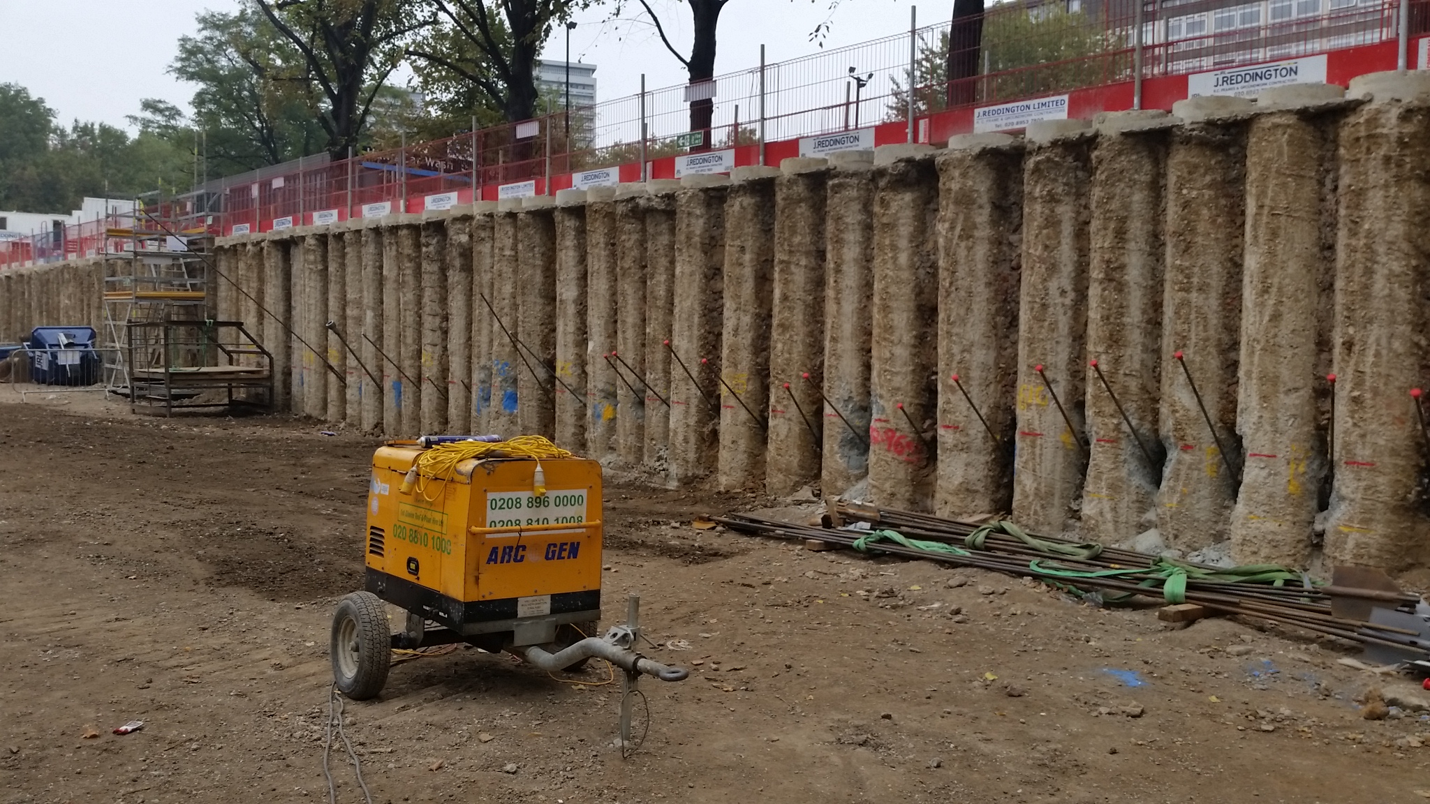 North Wharf Gardens Piling Works